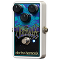 Electro-Harmonix Octavix octave fuzz guitar pedal with psychedelic blue graphic and Volume, Boost, Octave knobs