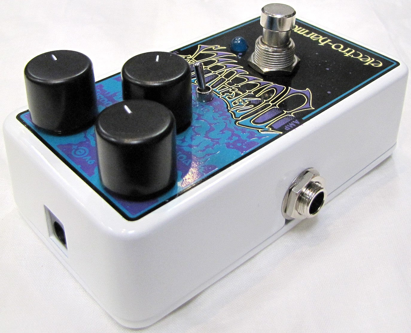Electro-Harmonix Octavix Octave Fuzz pedal — side and rear view
