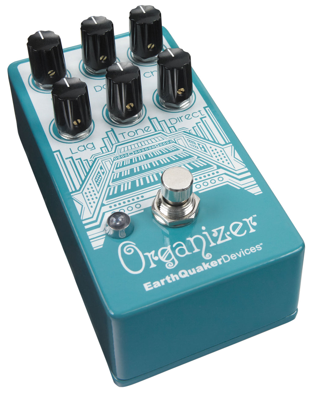 EarthQuaker Devices Organizer V2 Polyphonic Organ Pedal - angle view