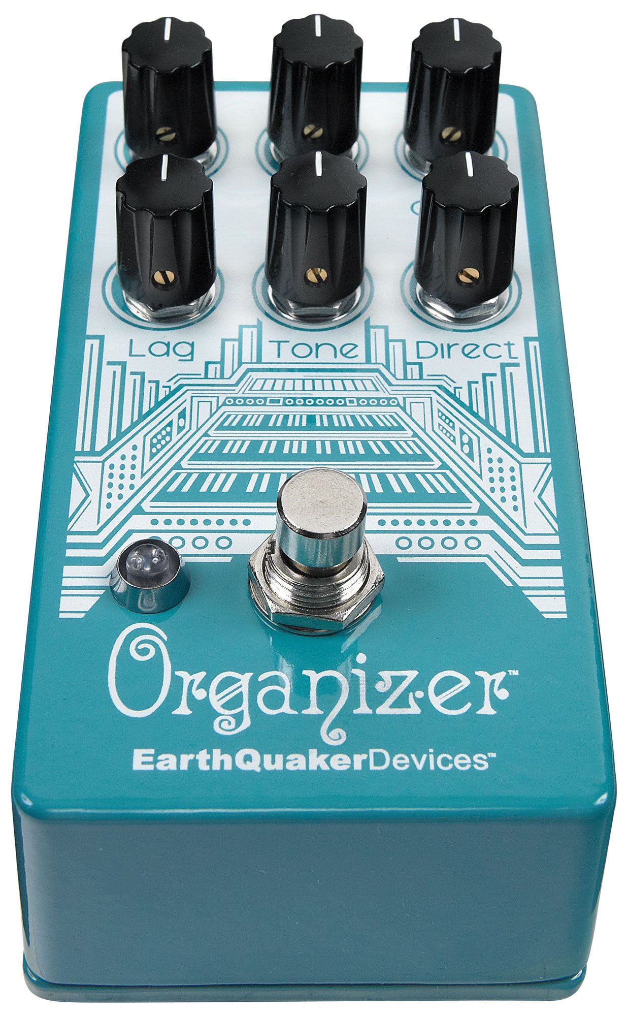EarthQuaker Devices Organizer V2 Polyphonic Organ Pedal - top view