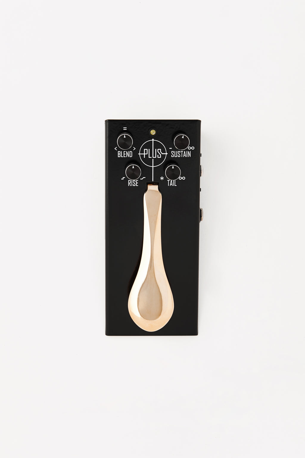 Gamechanger Audio Plus Pedal — black sustain pedal, top-down product view