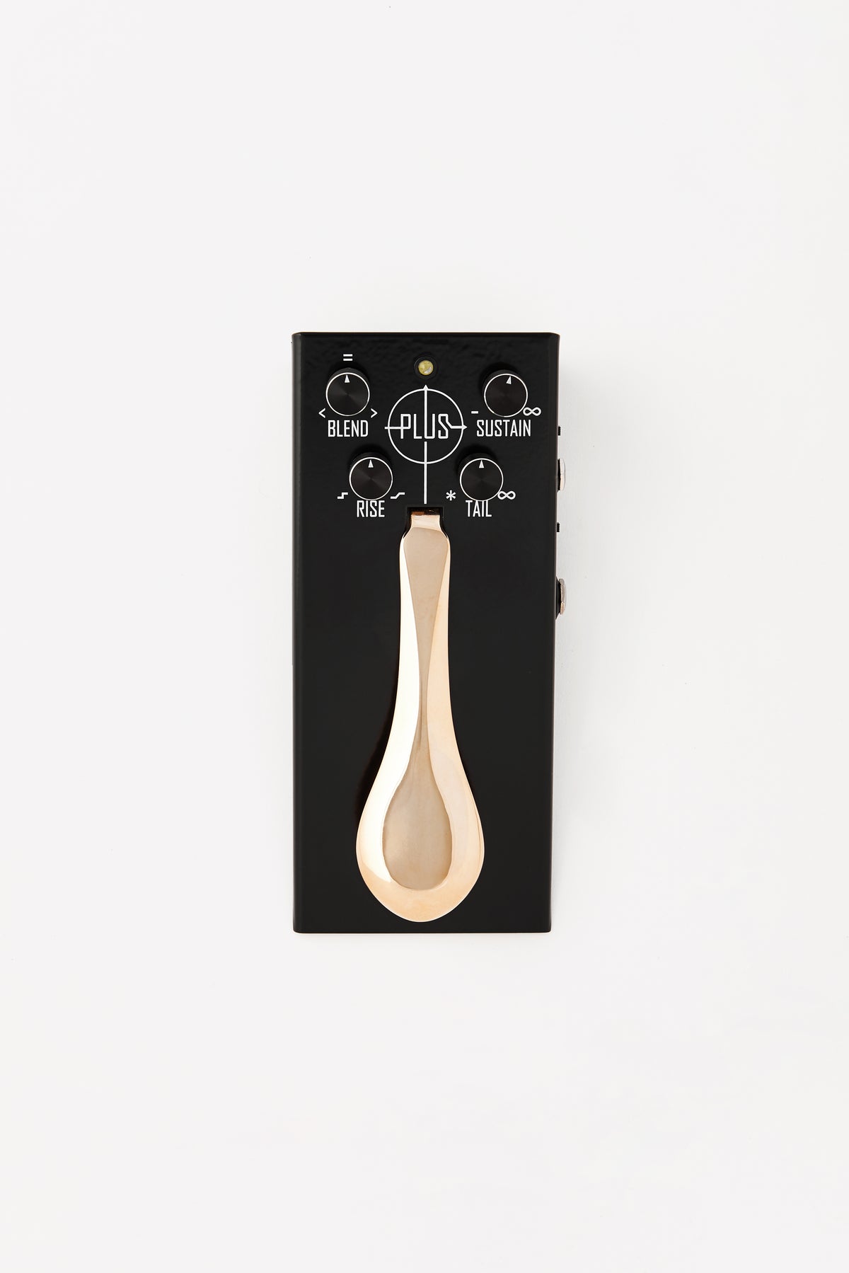 Gamechanger Audio Plus Pedal — black sustain pedal, top-down product view