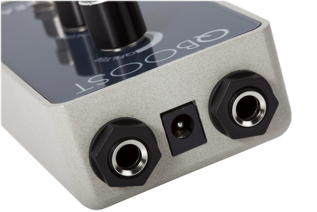 Foxgear Q Boost pedal input and output jacks