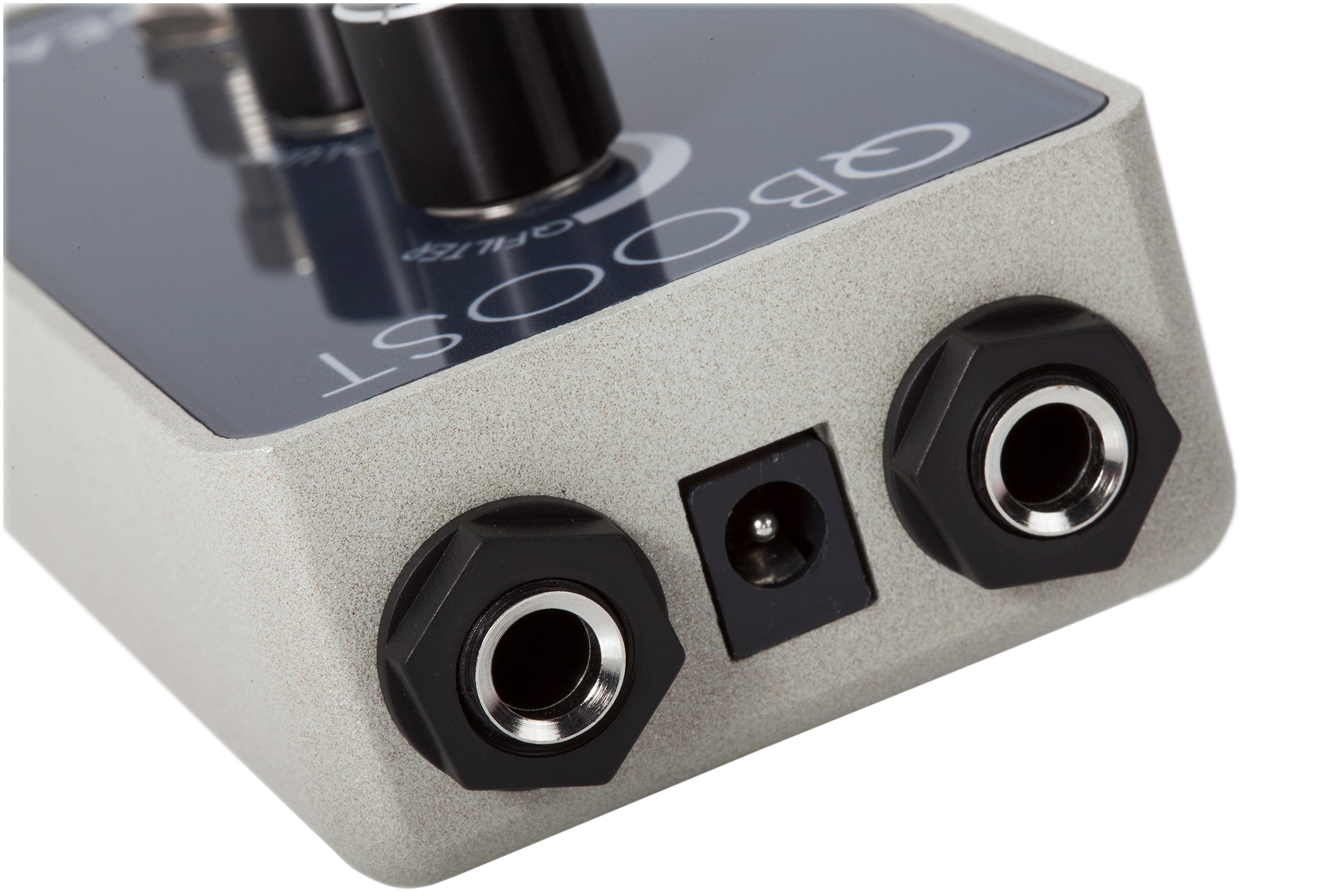 Foxgear Q Boost pedal input and output jacks