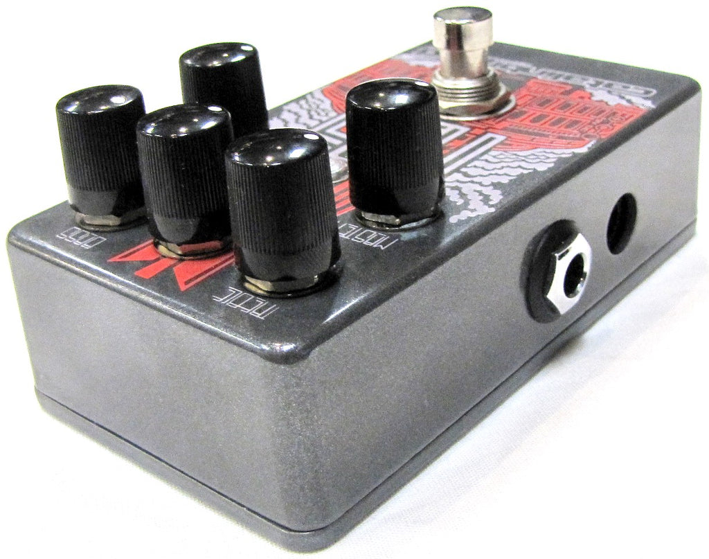 Catalinbread RAH overdrive pedal — used unit detail view of footswitch and graphics