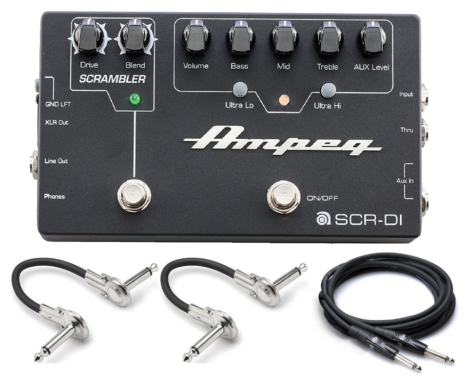 New Ampeg SCR-DI DI Box with Scrambler Overdrive Guitar Effects Pedal
