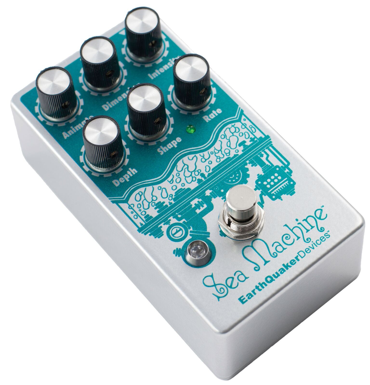 EarthQuaker Devices Sea Machine V3 chorus pedal — side profile view