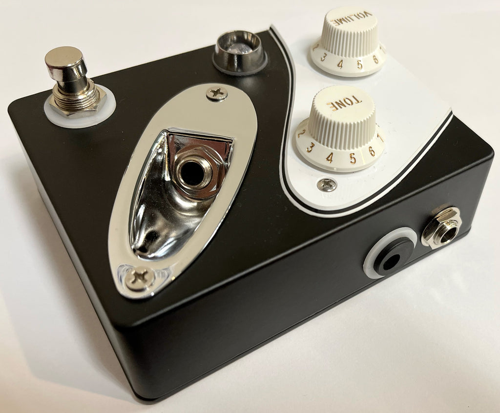 New Coppersound Strategy Analog Preamp & Clean Boost Pedal Black White Chrome