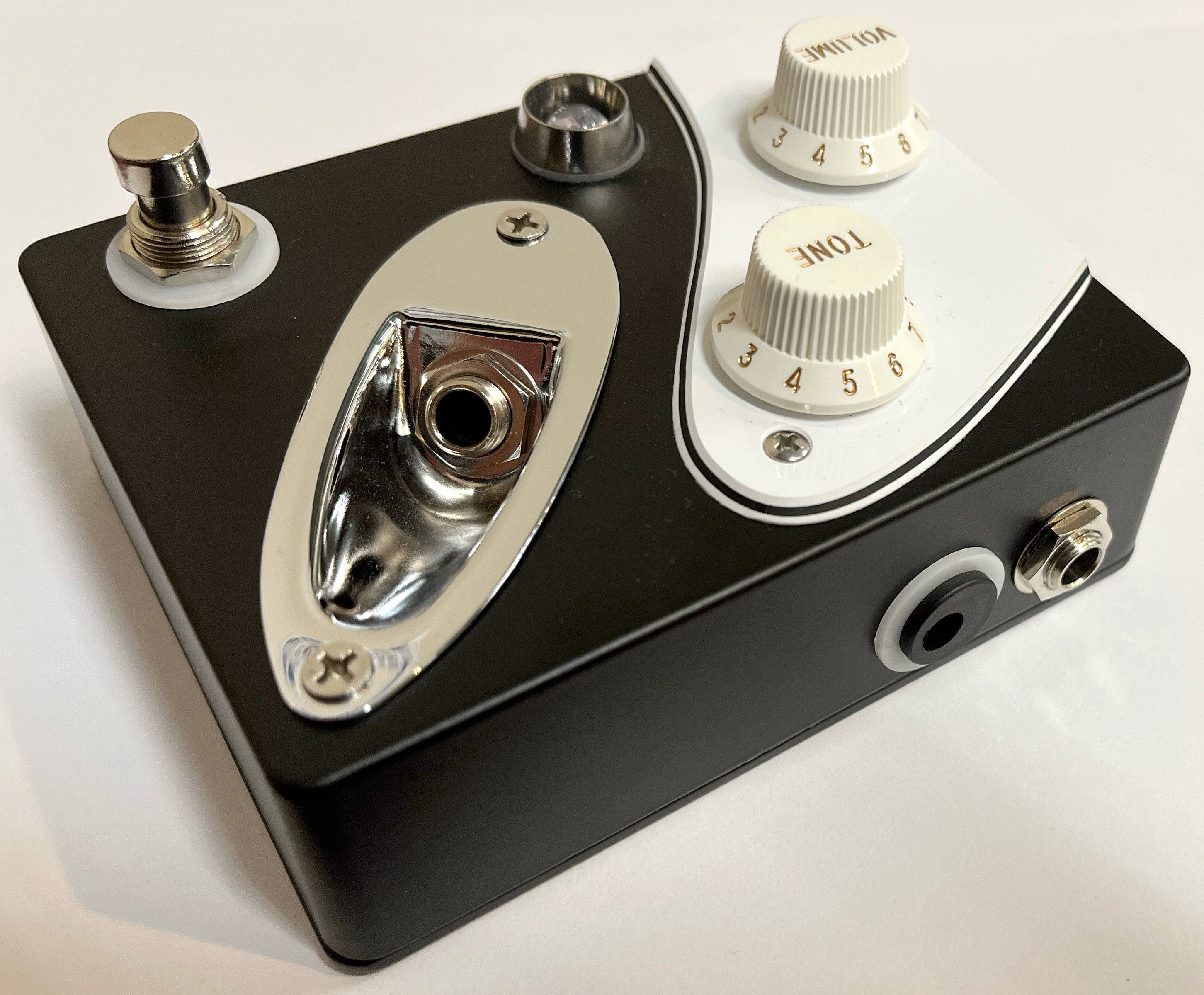 New Coppersound Strategy Analog Preamp & Clean Boost Pedal Black White Chrome