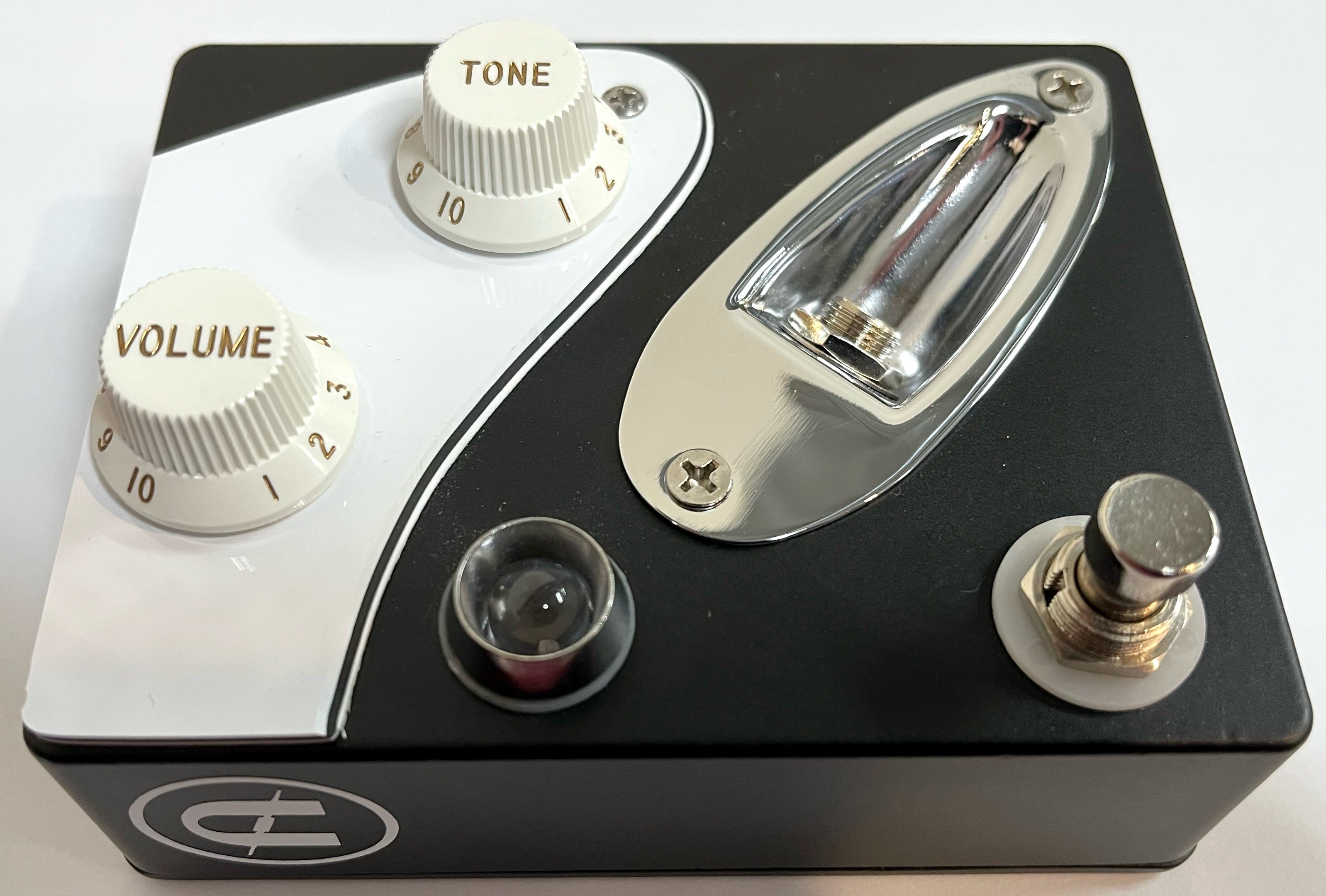 New Coppersound Strategy Analog Preamp & Clean Boost Pedal Black White Chrome
