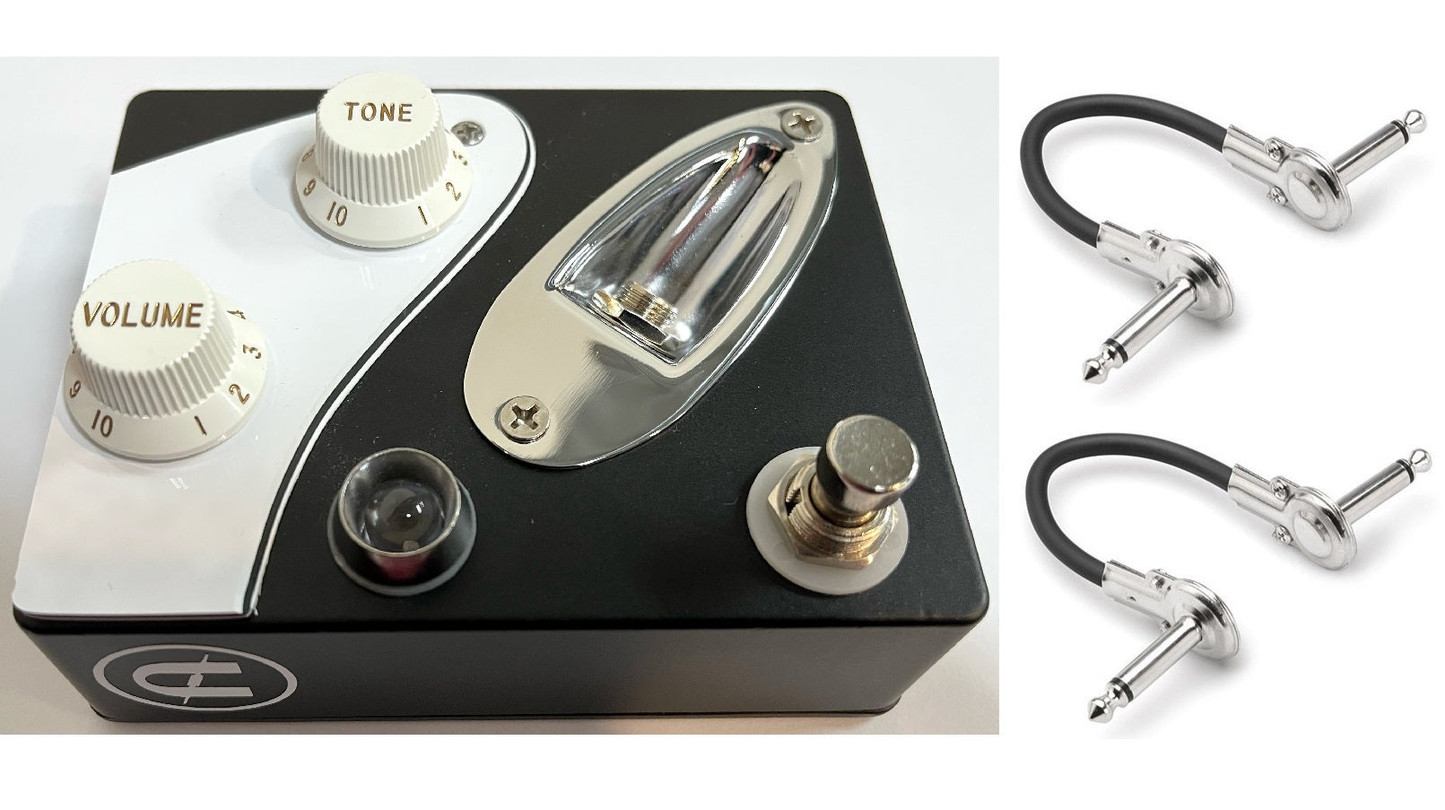 New Coppersound Strategy Analog Preamp & Clean Boost Pedal Black White Chrome