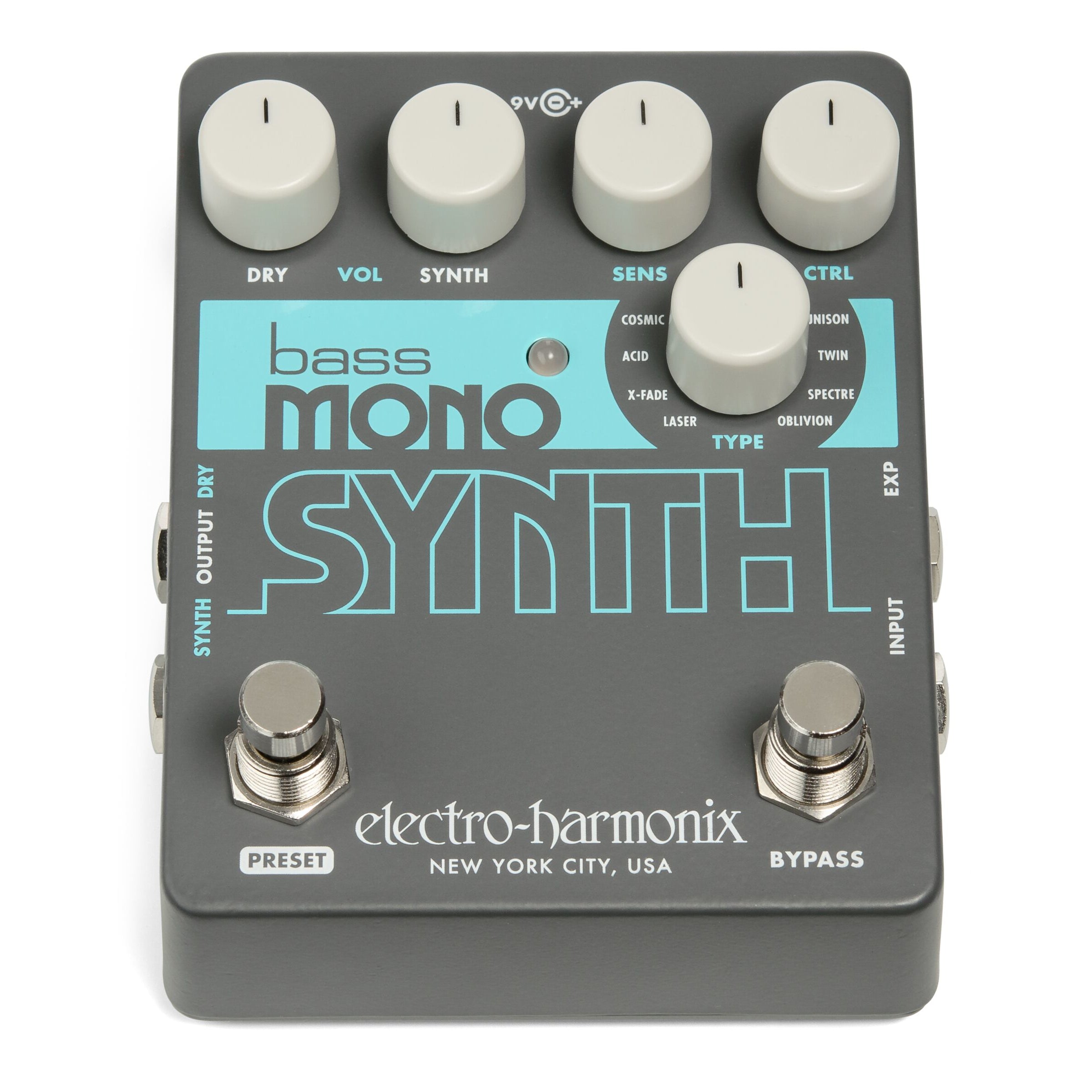 New Electro-Harmonix EHX Bass Mono Synth Synthesizer Guitar Pedal