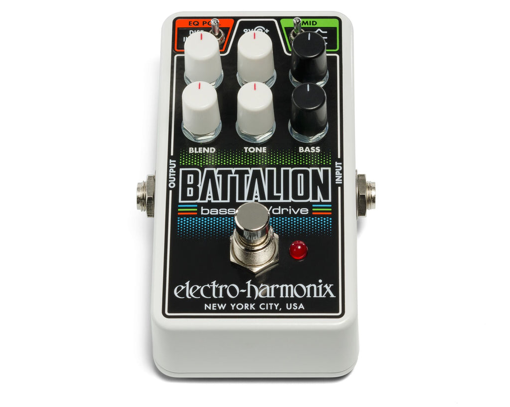 New Electro-Harmonix EHX Nano Battalion Bass Preamp DI Pedal w/ Power supply
