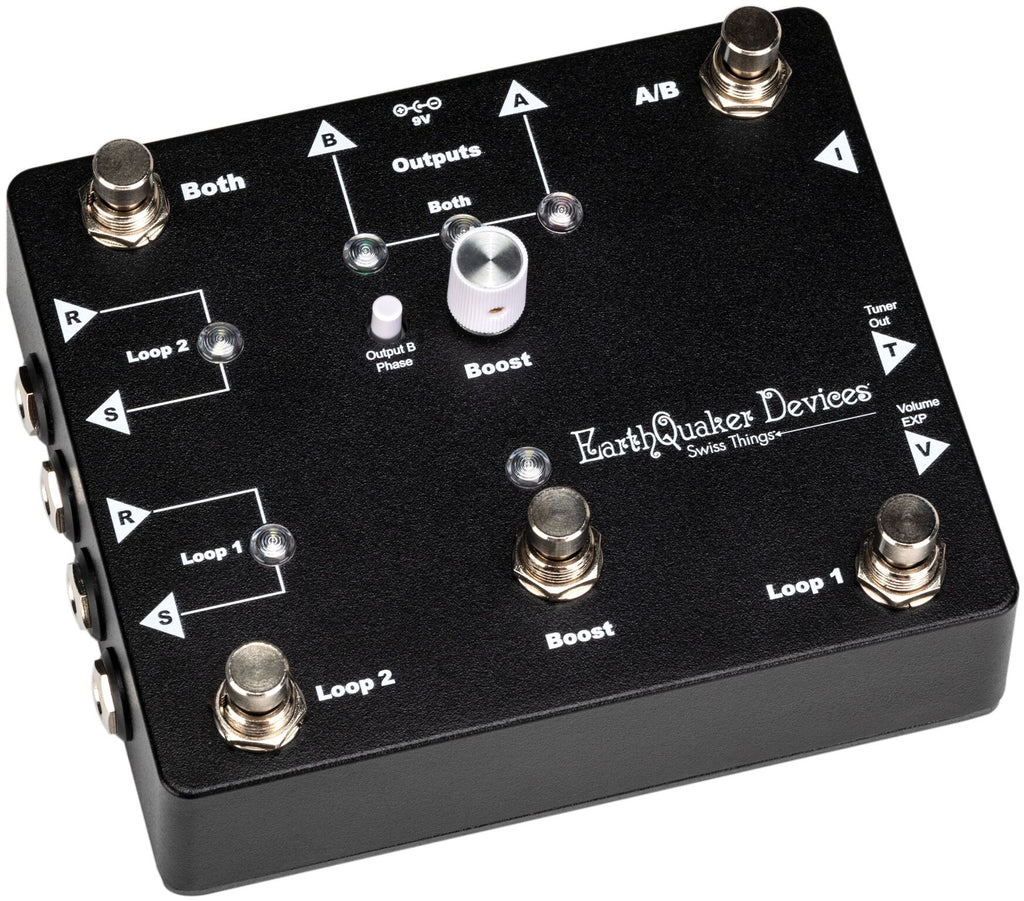 Earthquaker Devices Swiss Things effects pedal — controls detail