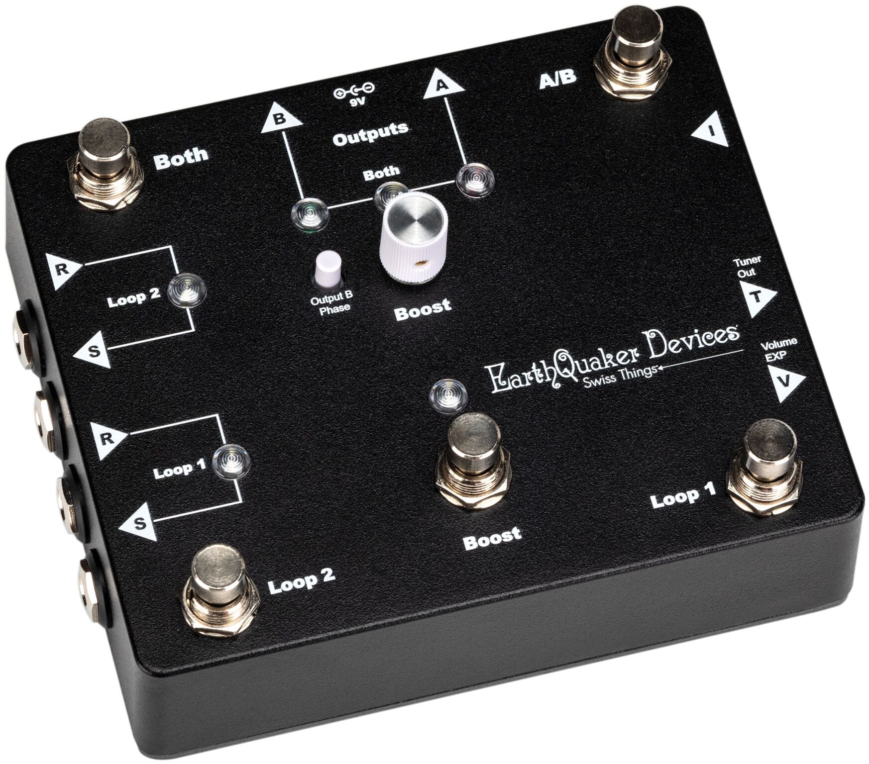 Earthquaker Devices Swiss Things effects pedal — controls detail