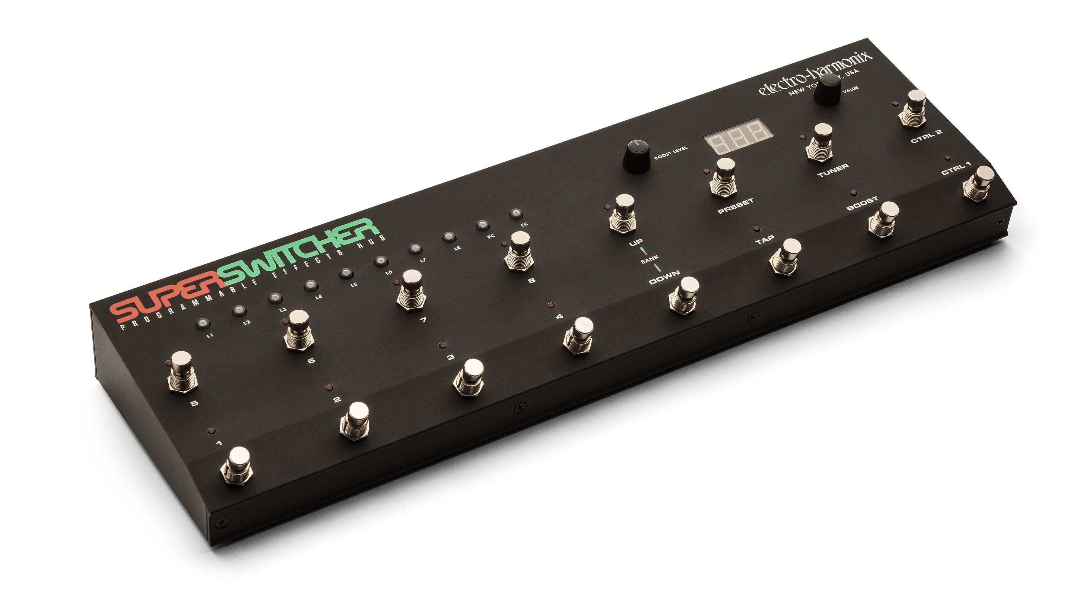 Electro-Harmonix Super Switcher effects hub — rear panel I/O jacks