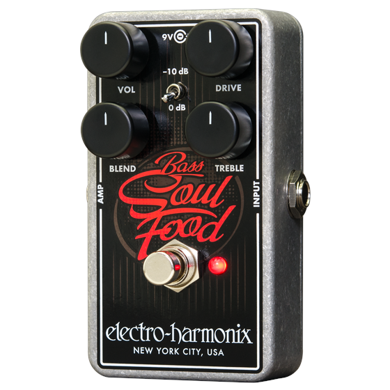 New Electro-Harmonix EHX Bass Soul Food Overdrive Effects Pedal