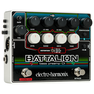 New Electro-Harmonix EHX Battalion Bass Preamp DI Pedal