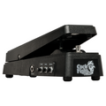Electro-Harmonix Cock Fight Plus wah fuzz pedal, black treadle, angled view
