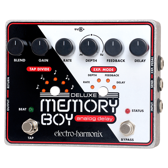 New Electro-Harmonix EHX Deluxe Memory Boy Analog Delay Tap Tempo Effect Pedal