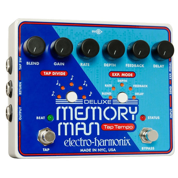 New Electro-Harmonix Deluxe Memory Man 1100TT Tap Tempo Delay Pedal