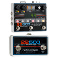 Electro-Harmonix 22500 dual stereo looper with foot controller — silver and black