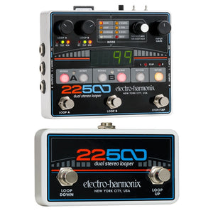 New Electro-Harmonix EHX 22500 Dual Stereo Looper Pedal w/Foot Controller