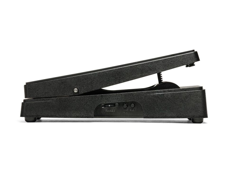 EHX Performance Series expression pedal — black, side-right detail with jacks