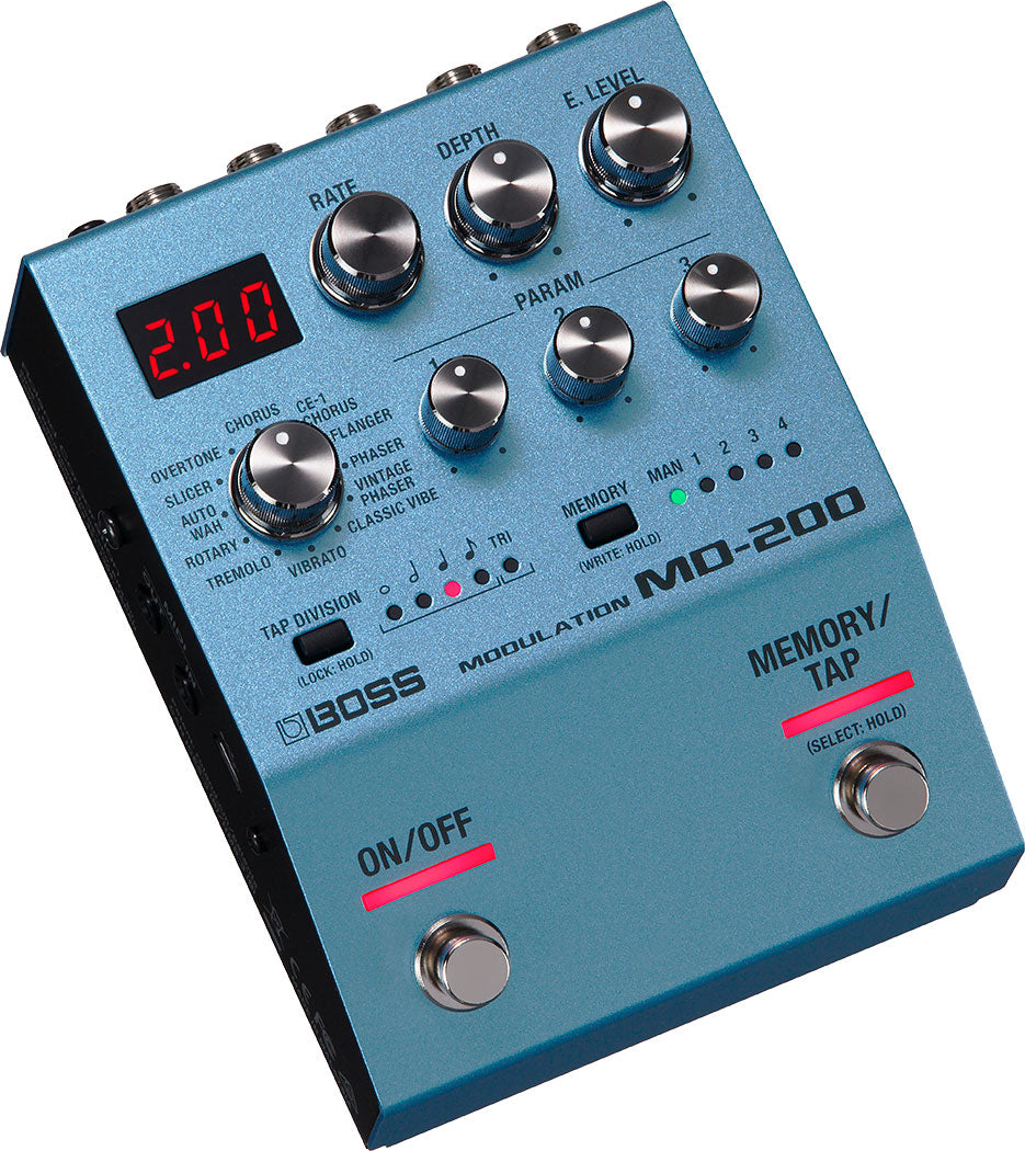 Boss MD-200 modulation pedal — angled view
