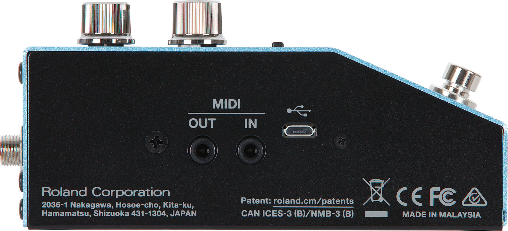 Boss MD-200 modulation pedal — side view