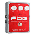 New Electro-Harmonix Micro POG red polyphonic octave generator pedal top view