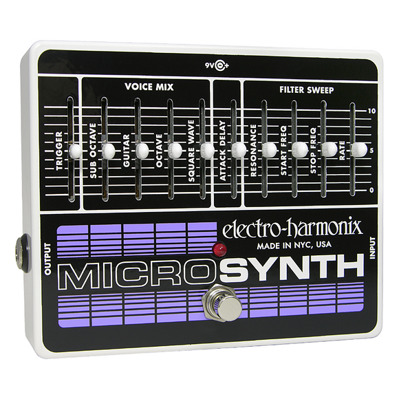 New Electro-Harmonix EHX MicroSynth Analog Guitar Microsynthesizer Pedal