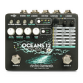 Electro-Harmonix Oceans 12 reverb pedal - black enclosure, top view