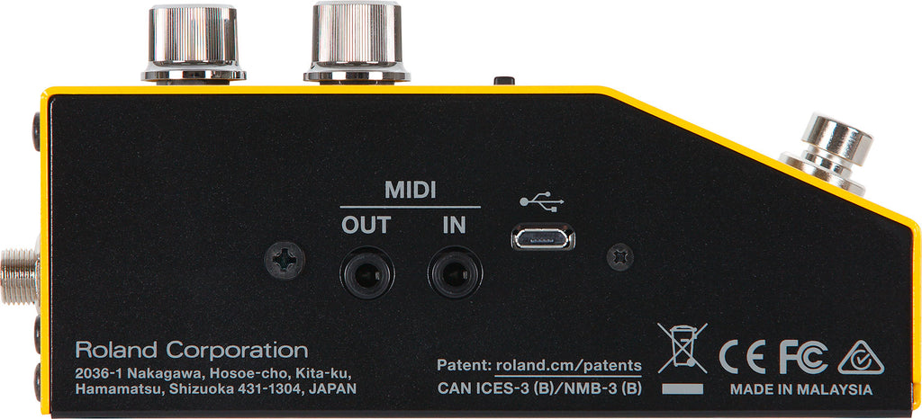 Boss OD-200 Hybrid Drive overdrive distortion pedal — side view