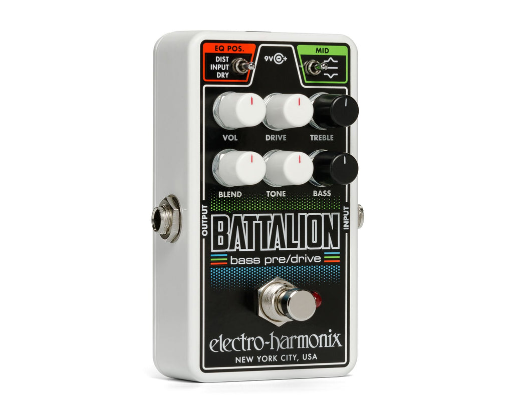 New Electro-Harmonix EHX Nano Battalion Bass Preamp DI Pedal w/ Power supply