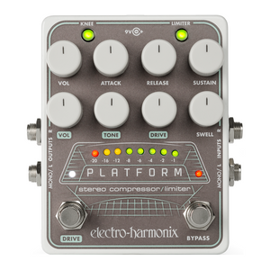 New Electro-Harmonix EHX Platform Stereo Compressor/Limiter Guitar Effects Pedal