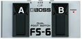 Boss FS-6 gray dual footswitch guitar pedal top view