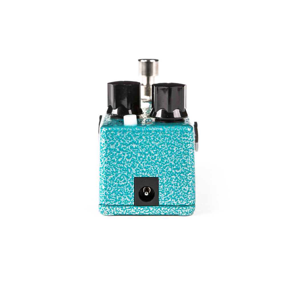 MXR M296 Classic 108 Fuzz Mini pedal — detail of footswitch and controls