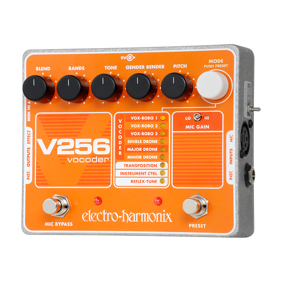 New Electro-Harmonix EHX V256 Vocoder Vocal Microphone Mic Guitar Effect Pedal