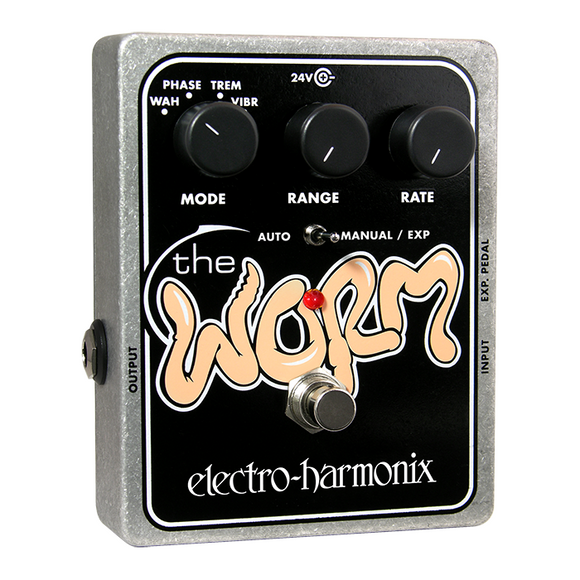 New Electro-Harmonix The Worm Analog Wah Phaser Vibrato Tremolo Guitar Pedal