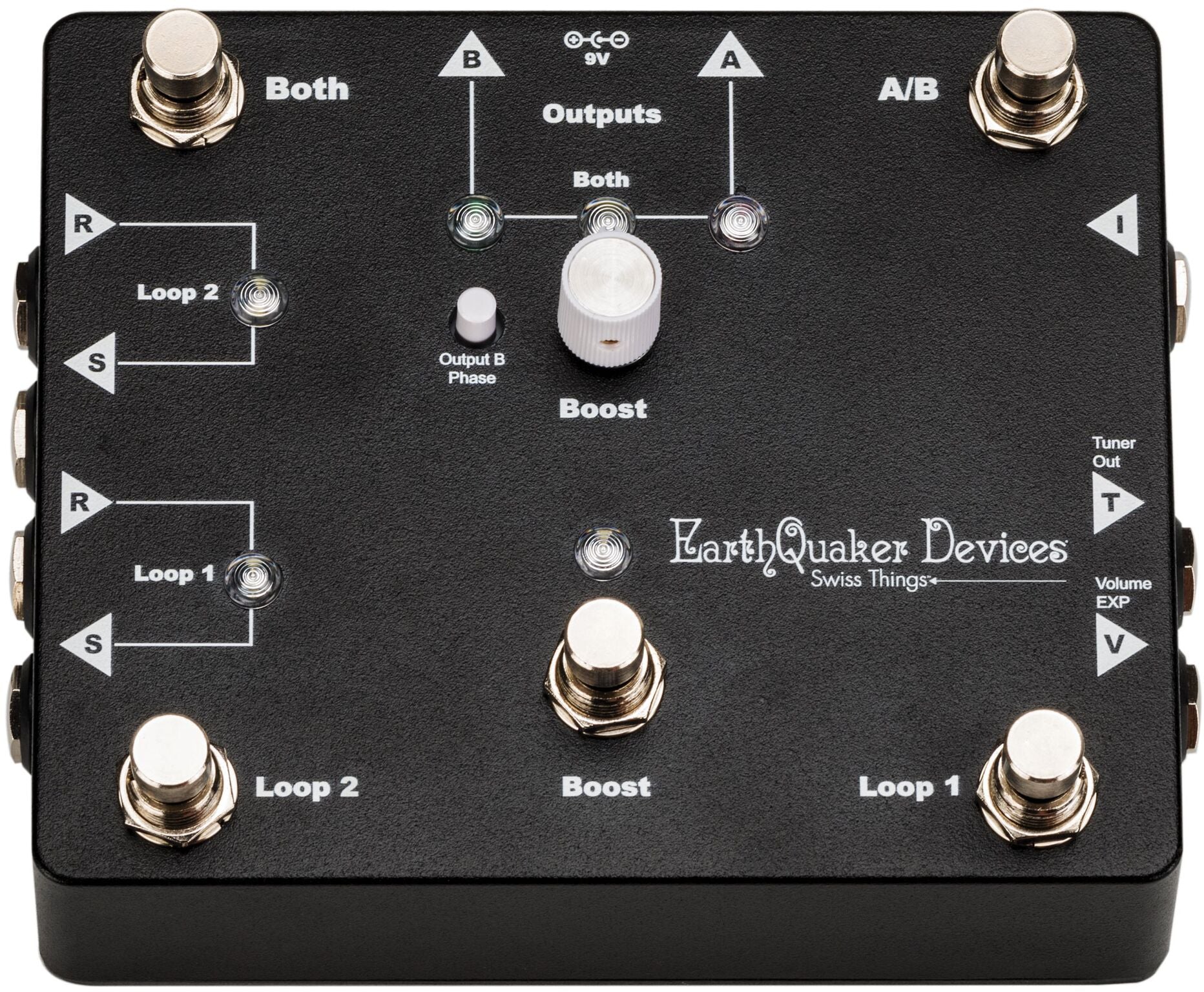 Earthquaker Devices Swiss Things effects pedal — detail view